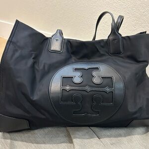 Tory Burch Black Logo Tote